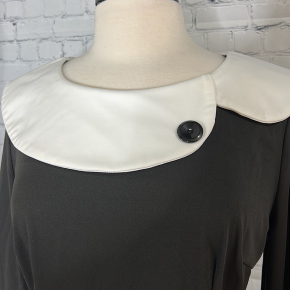 ✨Retro 3/4 sleeve, pencil dress Black&White 🖤🤍 - Picture 4 of 7